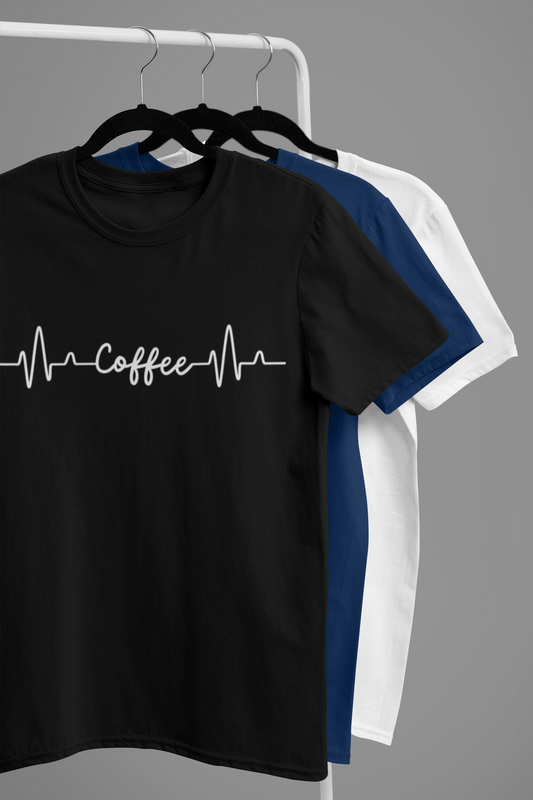 “Coffee Pulse” Heartbeat Line Tee